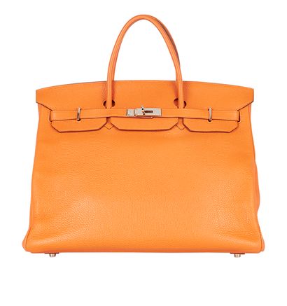 Birkin 40 in Orange Togo, front view